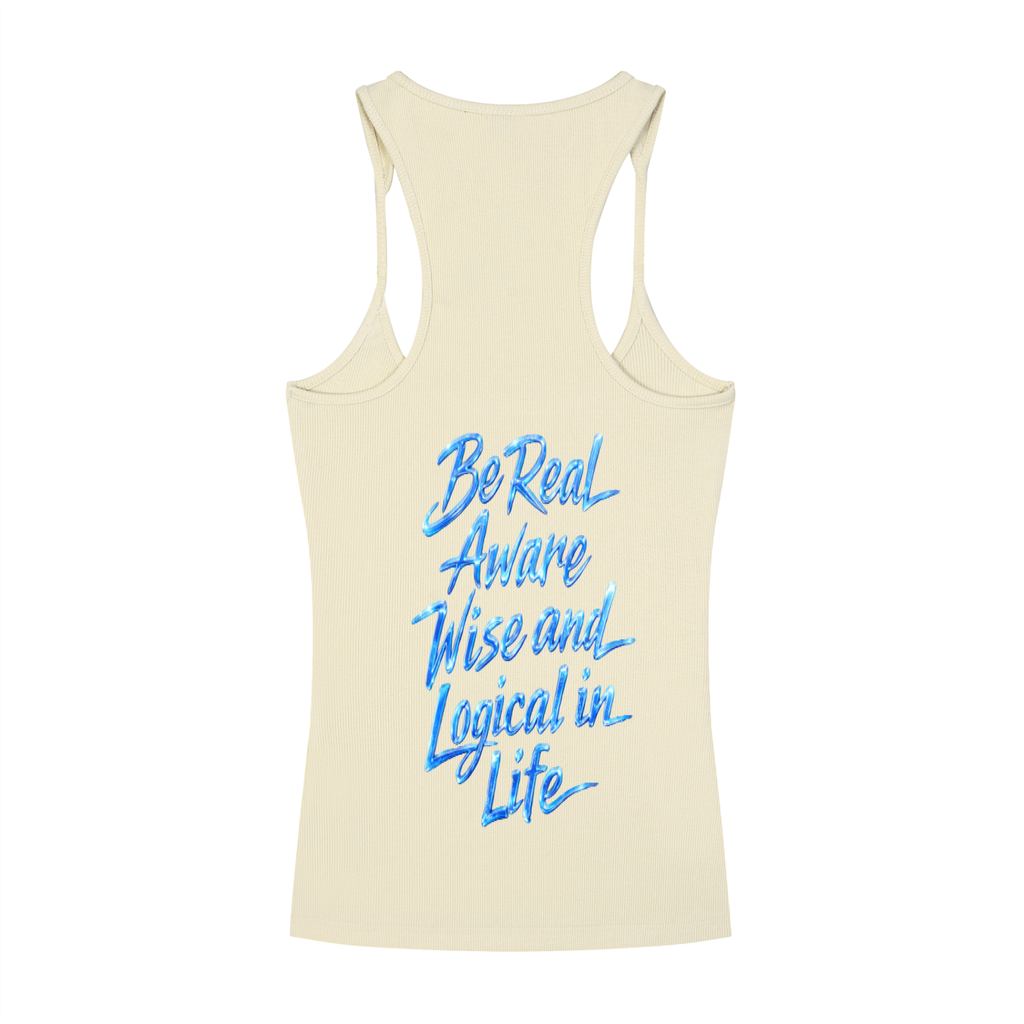 Slim Fit Ribbed Racerback Tank Top