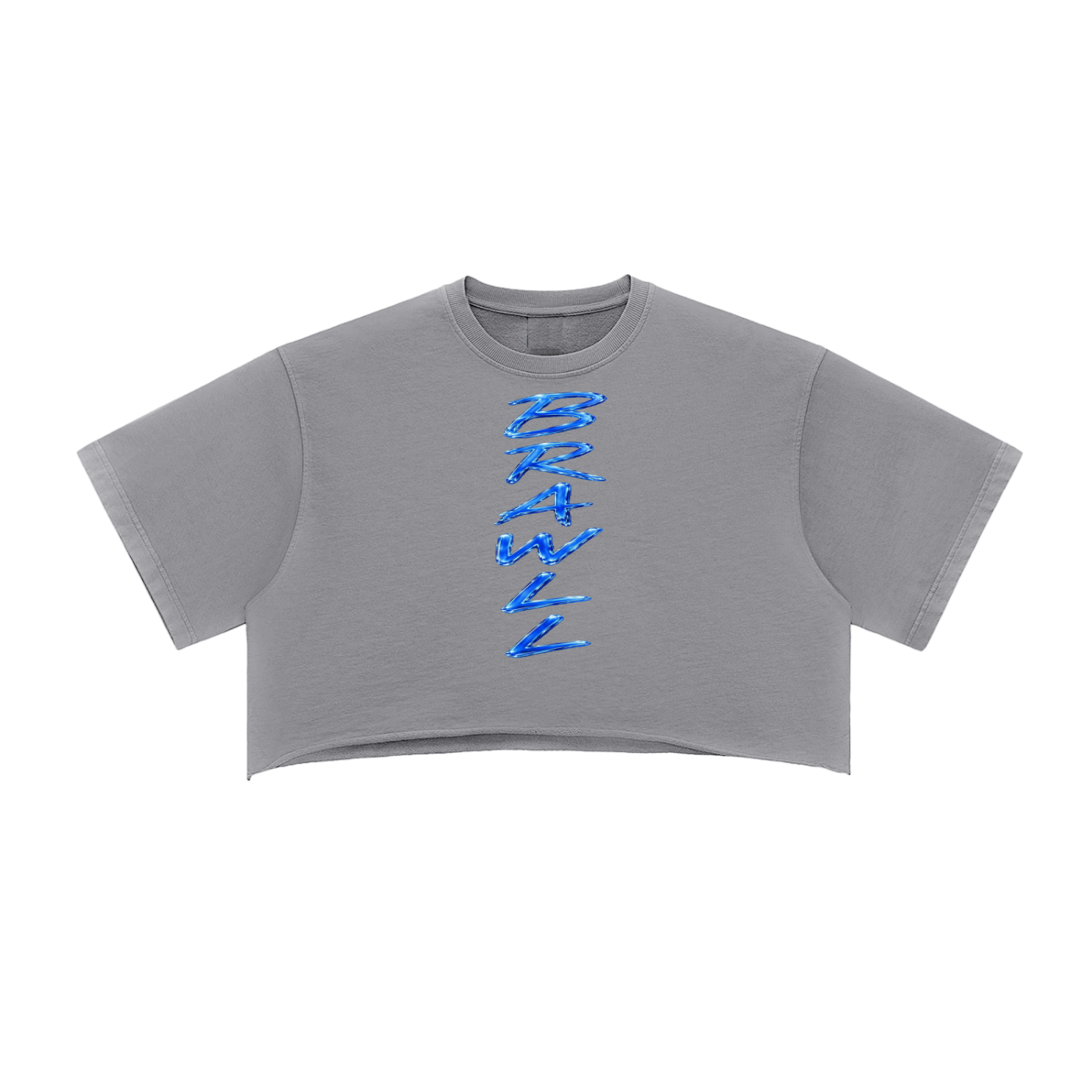 Snow Washed Raw Edge Crop Top