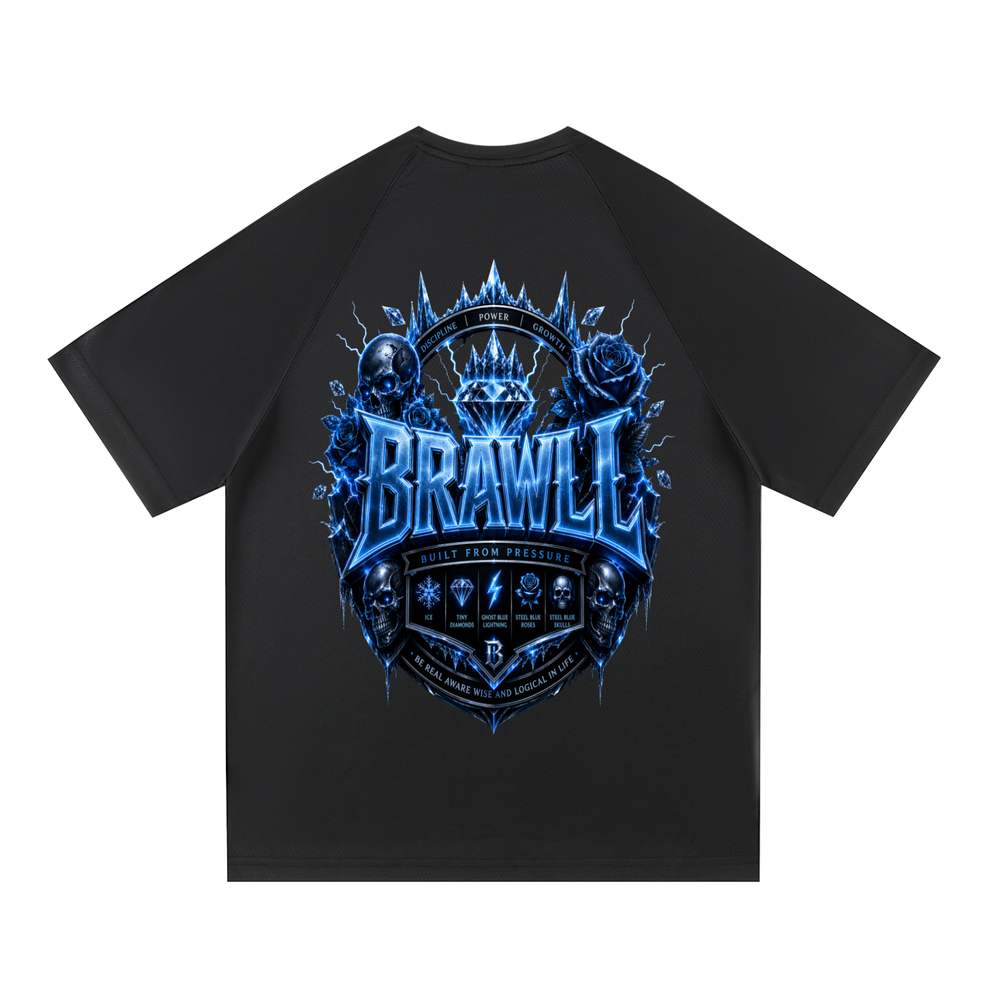 Raglan Sleeve Mesh T-Shirt