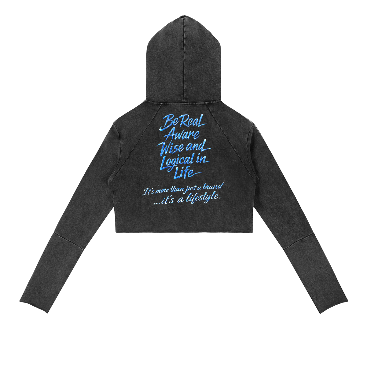 Vintage Washed Raw Edge Hoodie