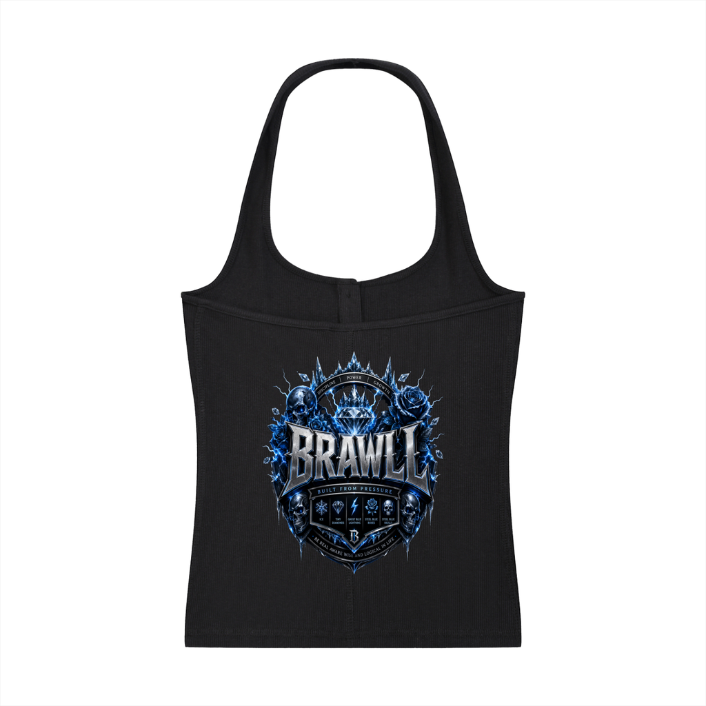 Women's Ribbed Henley Tank Top