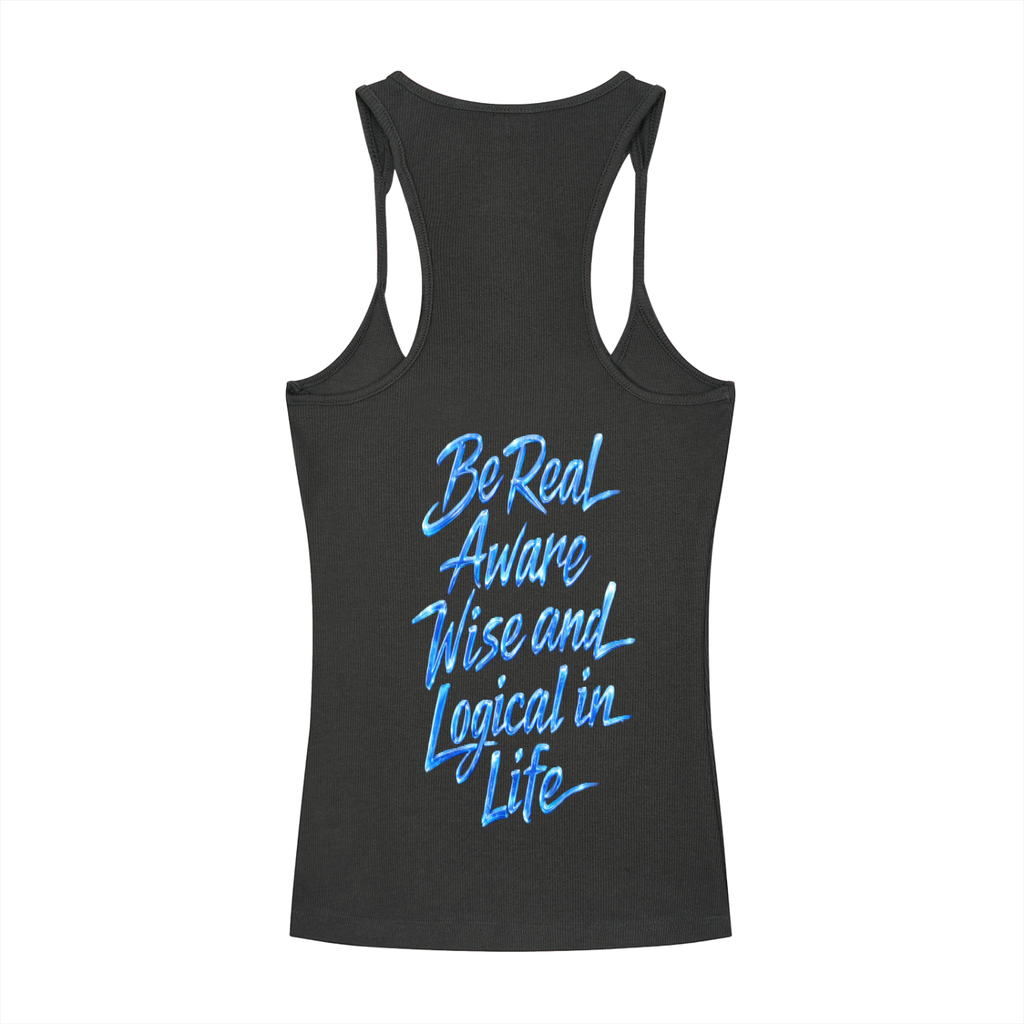 Slim Fit Ribbed Racerback Tank Top