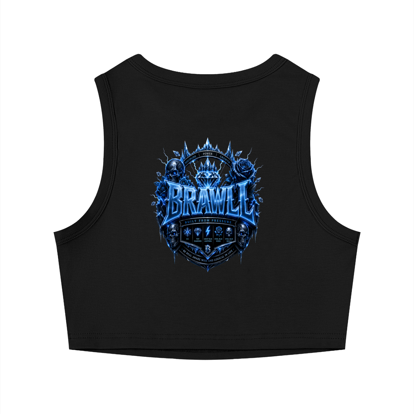 Women's Tight Crewneck Crop Tank Top