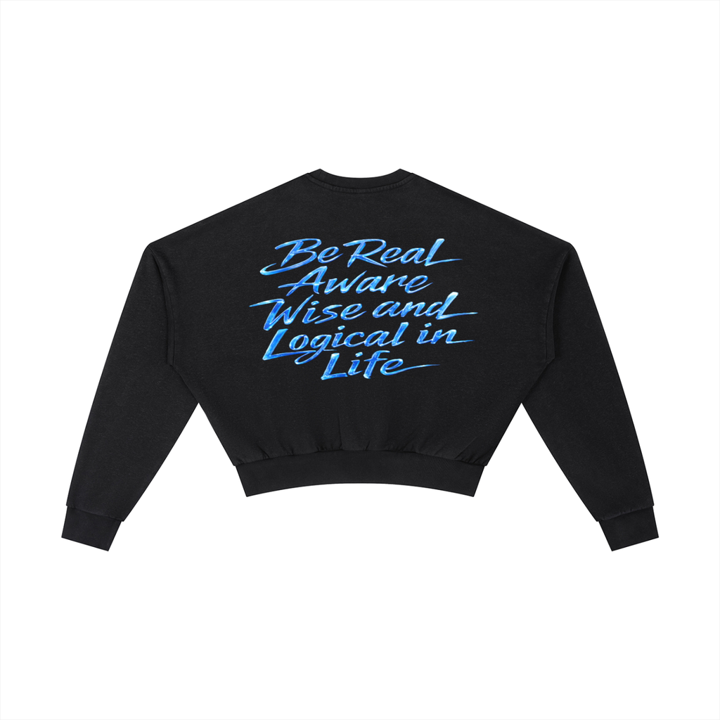 Vintage Washed Cropped Sweatshirt