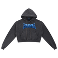 Snow Washed Cropped Hoodie