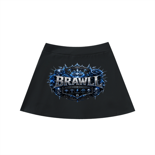 High-Waist Pocketed A-Line Skirt